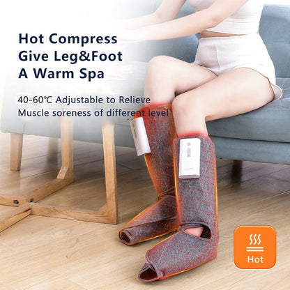 Masajeador eléctrico de piernas con ondas de aire. Ideal para adelgazar piernas con compresas calientes y presión
