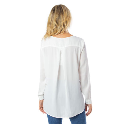 Vila Clothes Cream Polyester Blouse