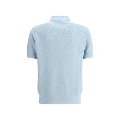 Brioni Polo Shirt with woven pattern