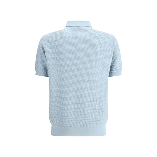 Brioni Polo Shirt with woven pattern