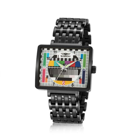 Bobroff Black Stainless Steel Watch
