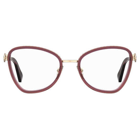 Moschino Burgundy Metal Frames