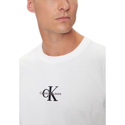 Calvin Klein Jeans White Recycled Cotton T-Shirt