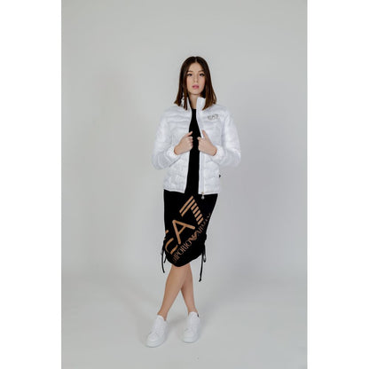 EA7 Emporio Armani White Polyester Jackets & Coat