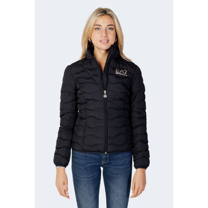 EA7 Emporio Armani Black Polyester Jackets & Coat
