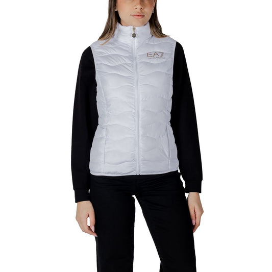 EA7 Emporio Armani White Polyester Jackets & Coat