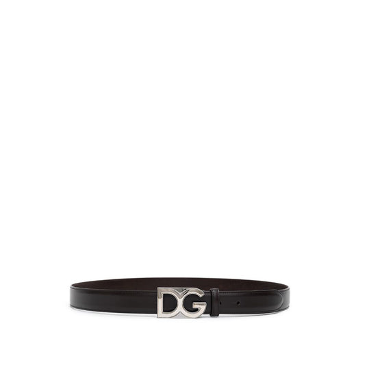 Dolce & Gabbana Brown Calfskin Belt