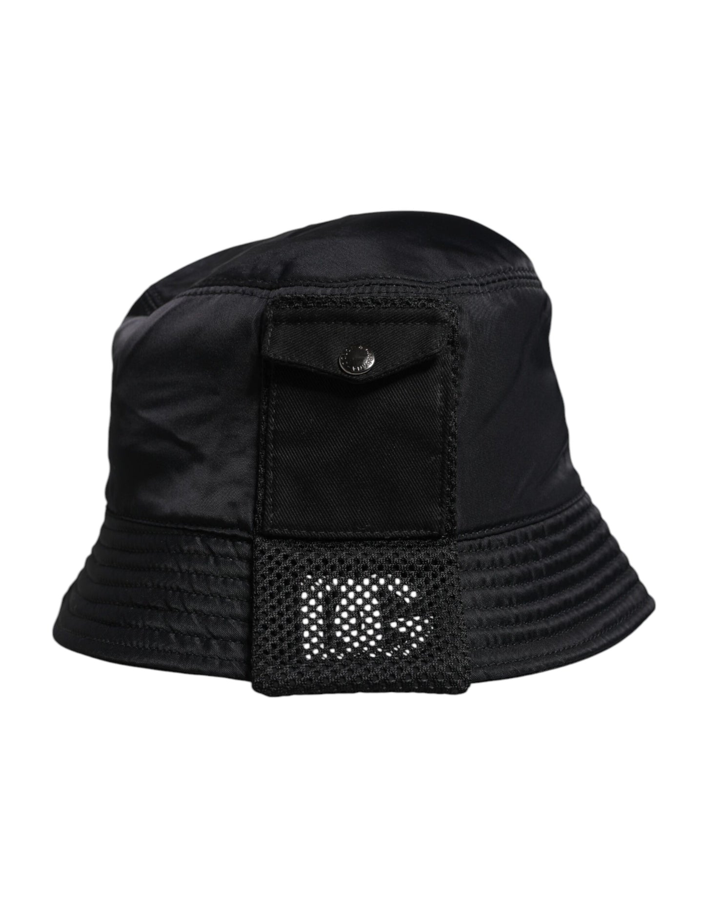 Dolce & Gabbana Black Cotton Stretch Bucket Hat