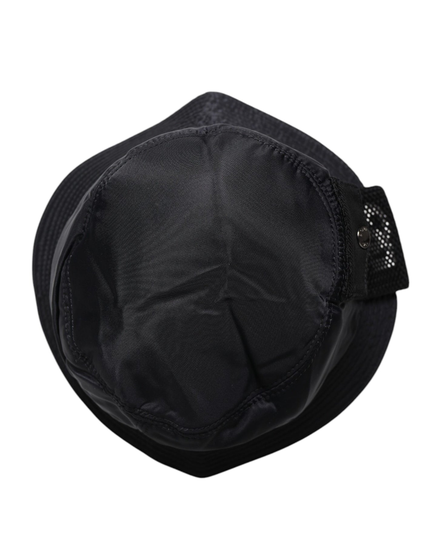 Dolce & Gabbana Black Cotton Stretch Bucket Hat