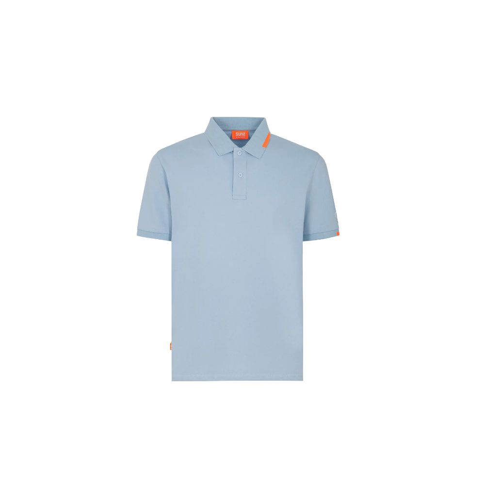 Suns Light Blue Cotton Polo Shirt