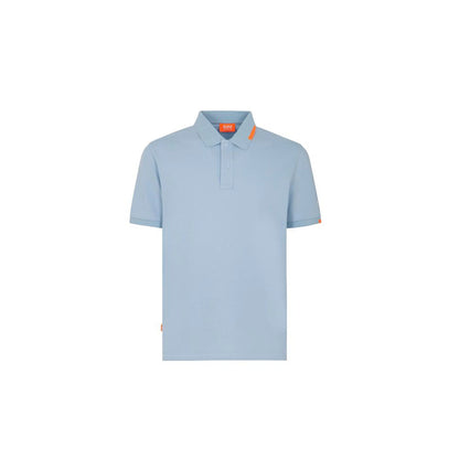 Suns Light Blue Cotton Polo Shirt