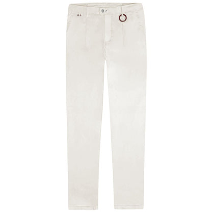 Tramarossa White Cotton Jeans & Pant