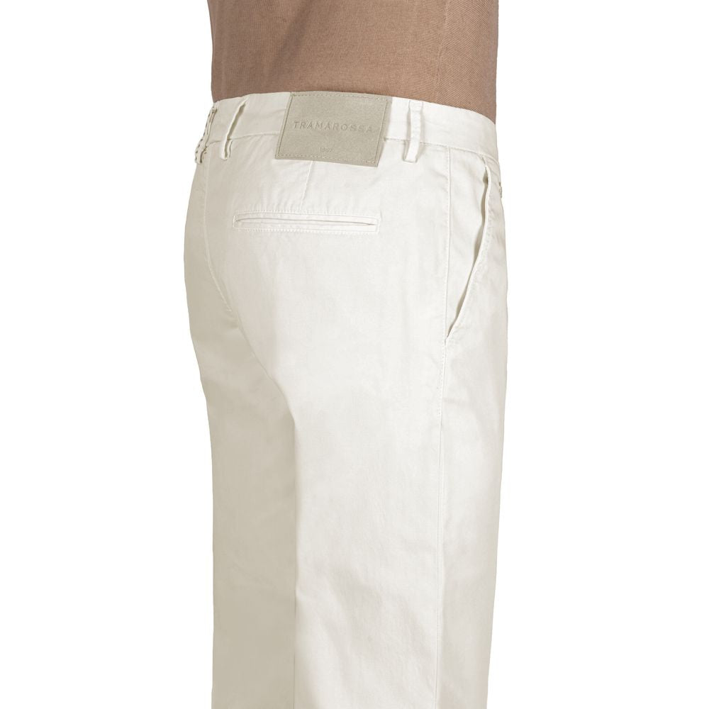 Tramarossa White Cotton Jeans & Pant