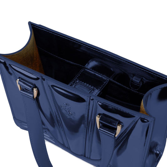 Ferrari Blue Leather Handbag