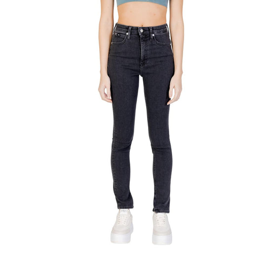 Calvin Klein Jeans Black Cotton Jeans & Pant