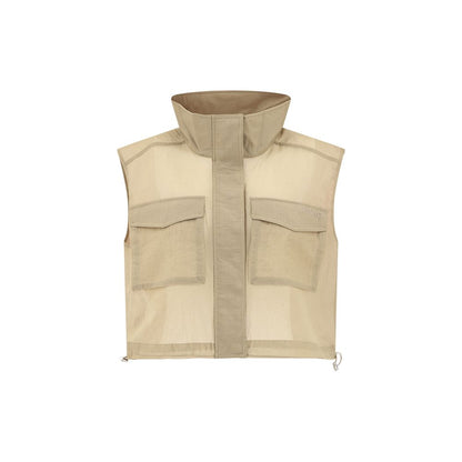 PINKO Cropped Gilet Jacket