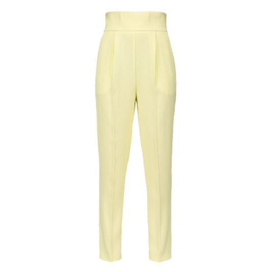 PINKO Yellow Polyester Jeans & Pant