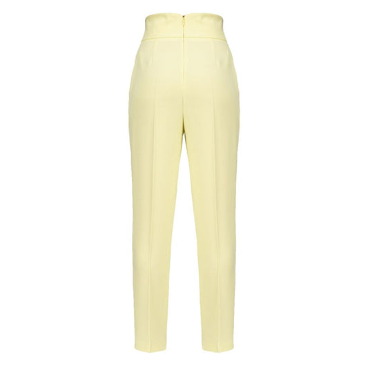 PINKO Yellow Polyester Jeans & Pant