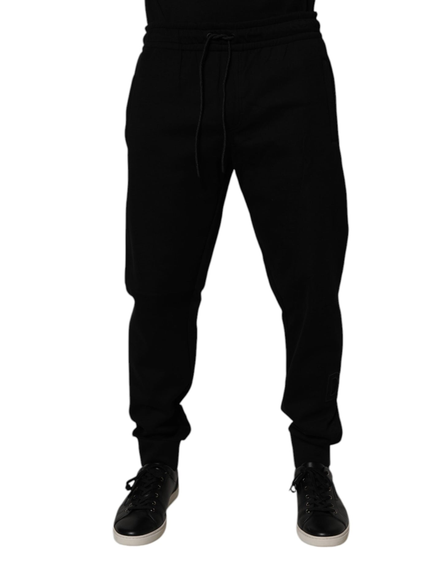 Dolce & Gabbana Black Cotton Blend Jogger Sweatpants Pants