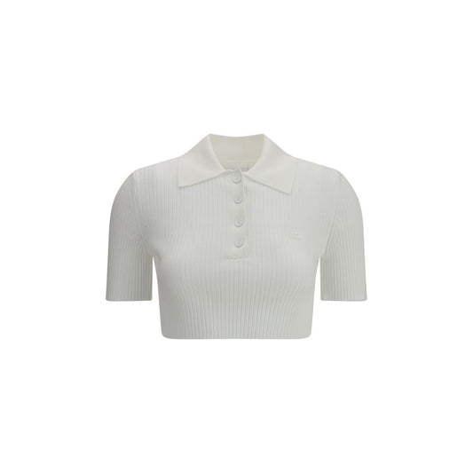 Courrėges Cropped Polo Shirt