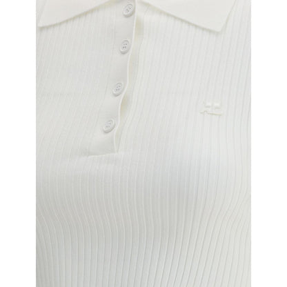 Courrėges Cropped Polo Shirt