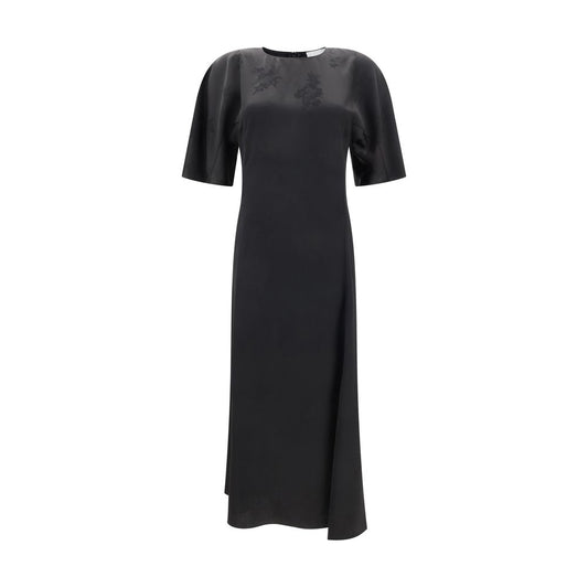 Ganni Satin Long Dress