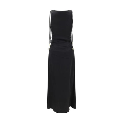 Ganni Satin Long Dress