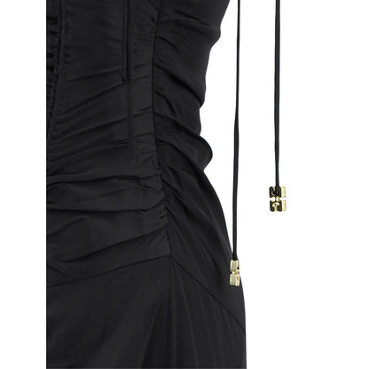 Ganni Satin Long Dress