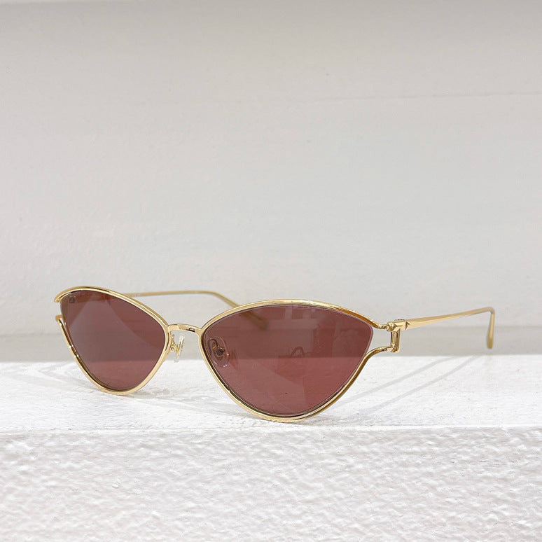 Gafas de sol TF3095 para mujer, con montura metálica de ojo de gato
