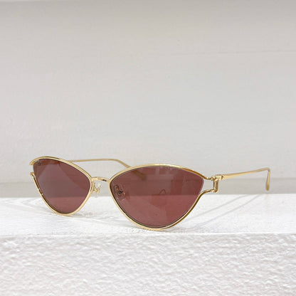 Gafas de sol TF3095 para mujer, con montura metálica de ojo de gato