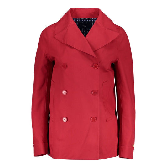 Gant Red Cotton Women Jacket