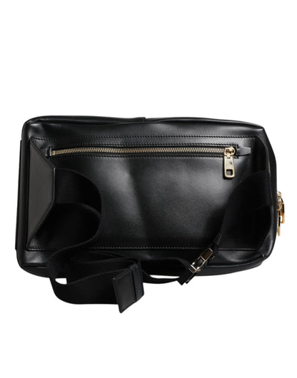 Dolce & Gabbana Black Logo Leather Belt Waist Shoulder Men Crossbody Bag