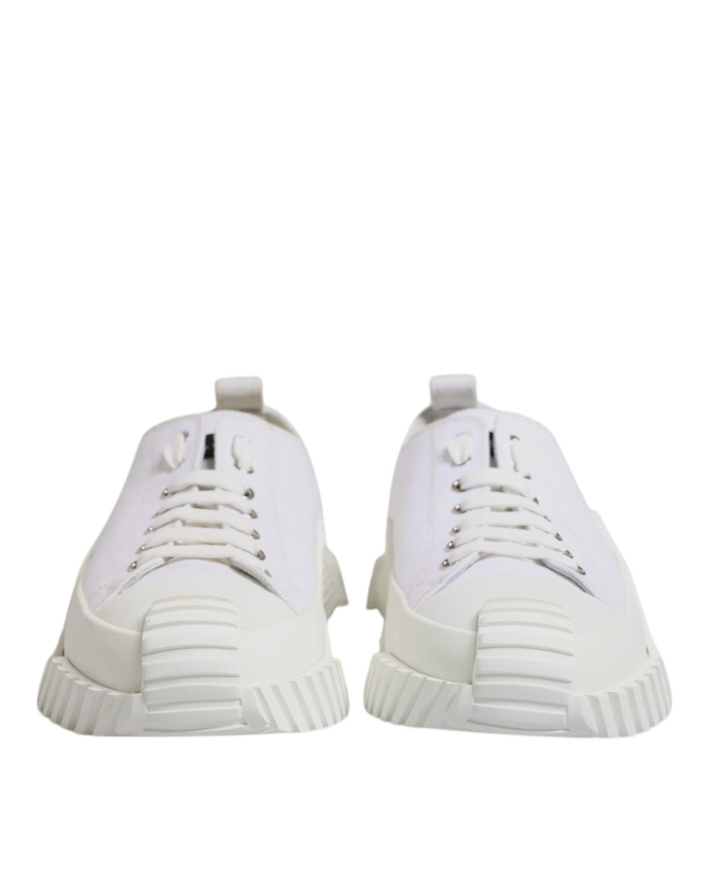 Dolce & Gabbana White Leather Low Top NS1 Sneakers Shoes