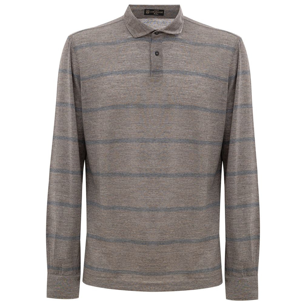 Corneliani Multicolor Wool Polo Shirt