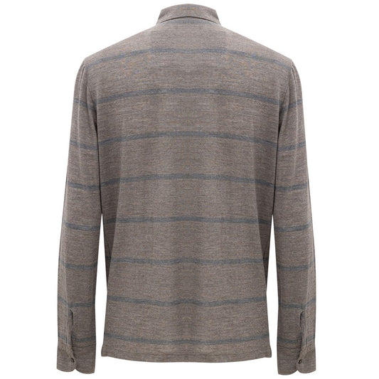 Corneliani Multicolor Wool Polo Shirt