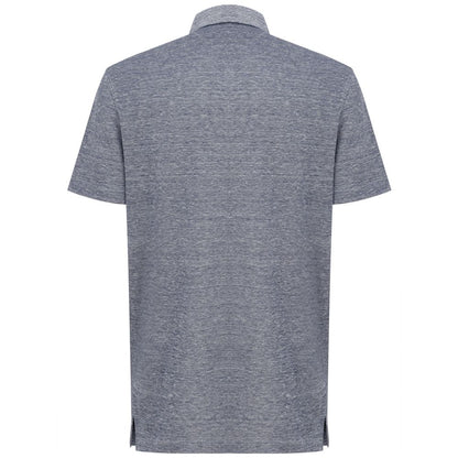 Corneliani Brown Linen Polo Shirt