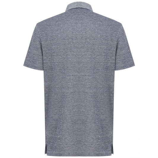 Corneliani Brown Linen Polo Shirt