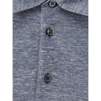 Corneliani Brown Linen Polo Shirt