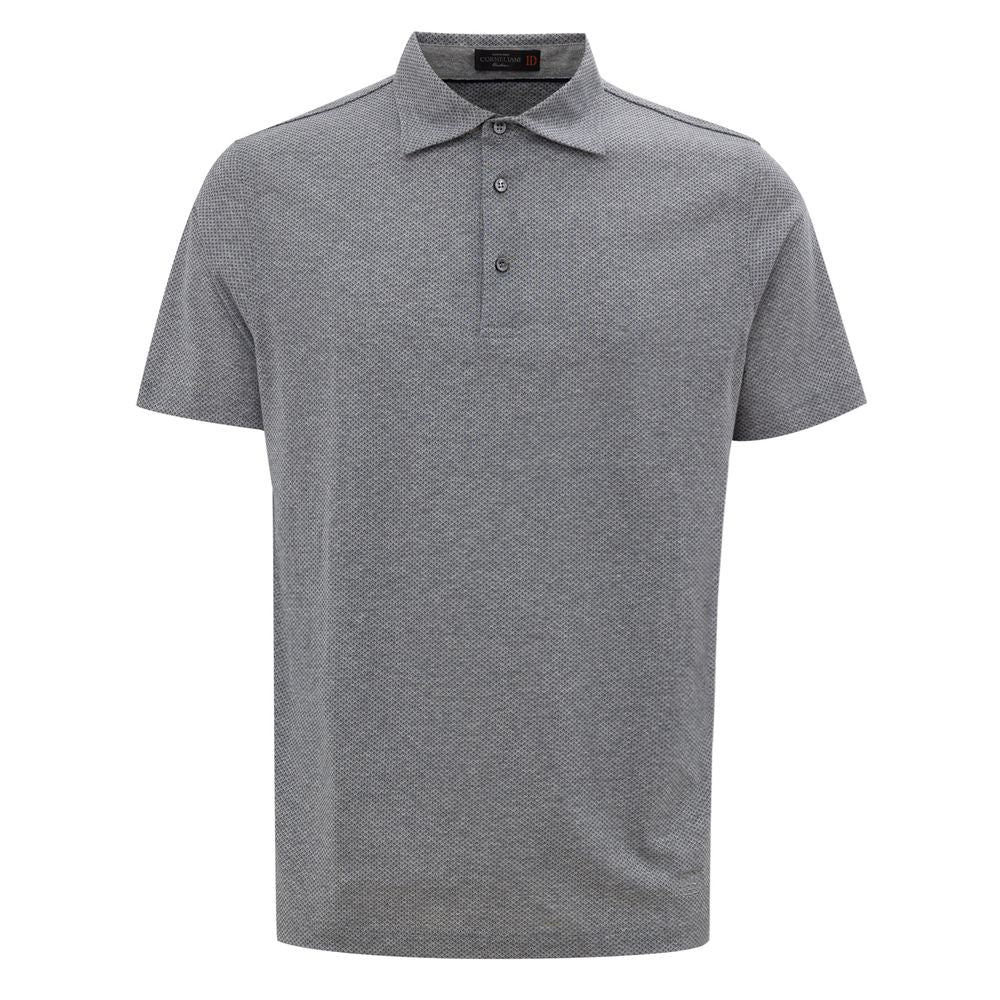 Corneliani Brown Cotton Polo Shirt
