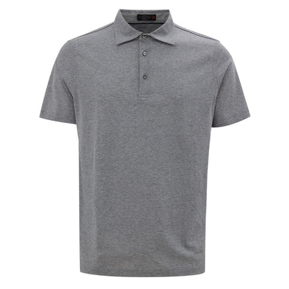 Corneliani Brown Cotton Polo Shirt