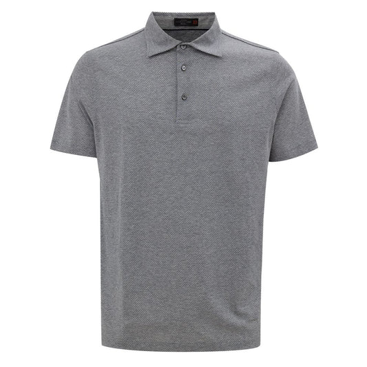 Corneliani Brown Cotton Polo Shirt
