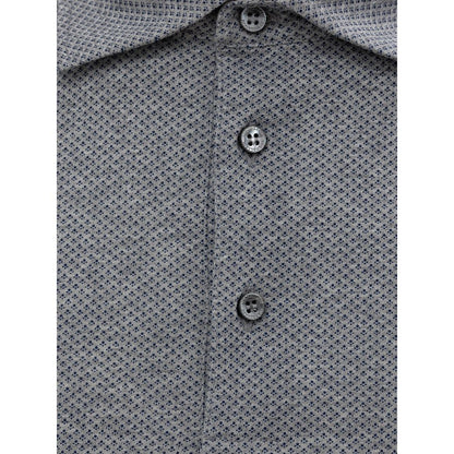 Corneliani Brown Cotton Polo Shirt