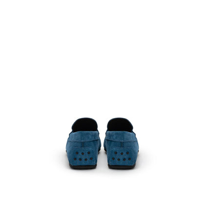 Tod's Blue Suede Leather Loafer