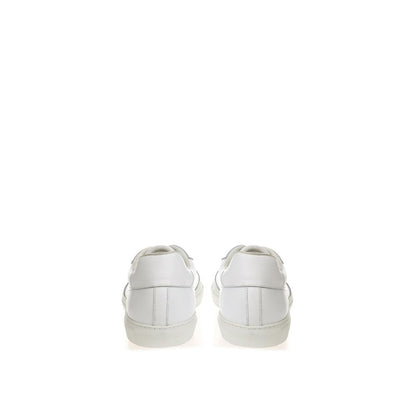 Roberto Cavalli White Leather Sneaker
