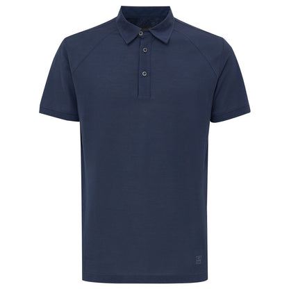 Corneliani Blue Cotton Polo Shirt
