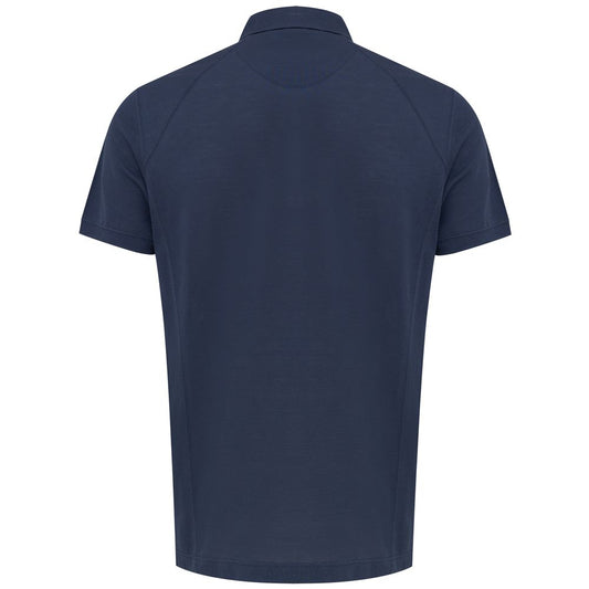 Corneliani Blue Cotton Polo Shirt