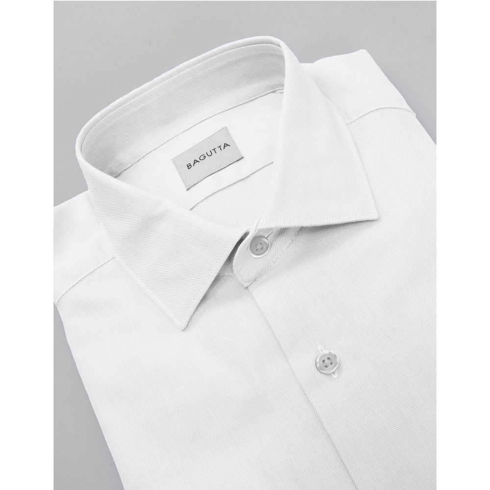 Bagutta White Cotton Shirt