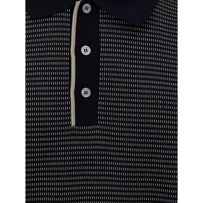 Dunhill Blue Cotton Polo Shirt