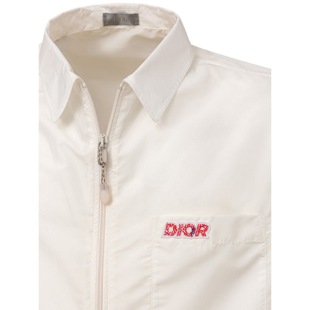 Dior White Polyester Shortsleeve