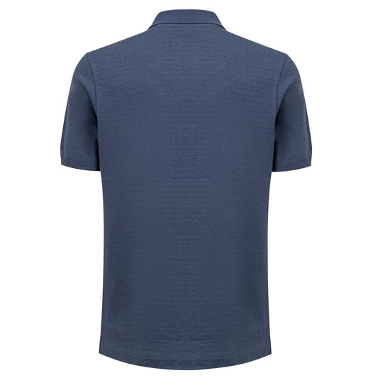 Dunhill Blue Cotton Polo Shirt